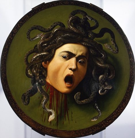 Head of Medusa. Michelangelo Merisi known as Caravaggio (1597-1598)