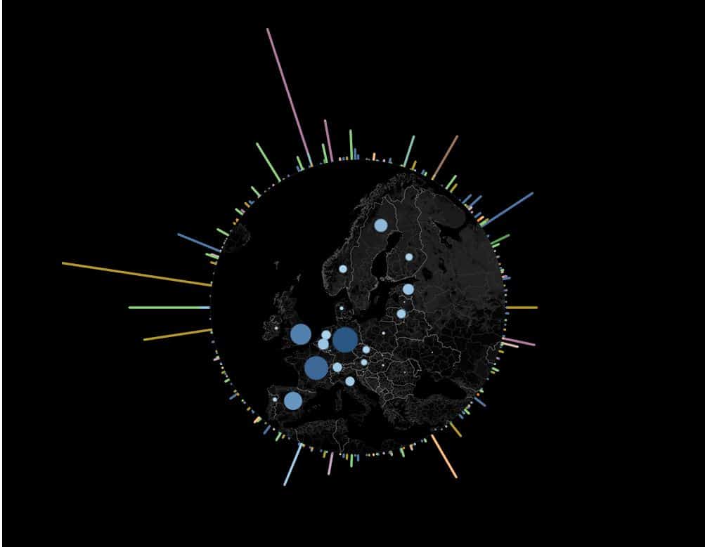 Tutorial su Tableau: un diagramma radiale e un grafico a torta