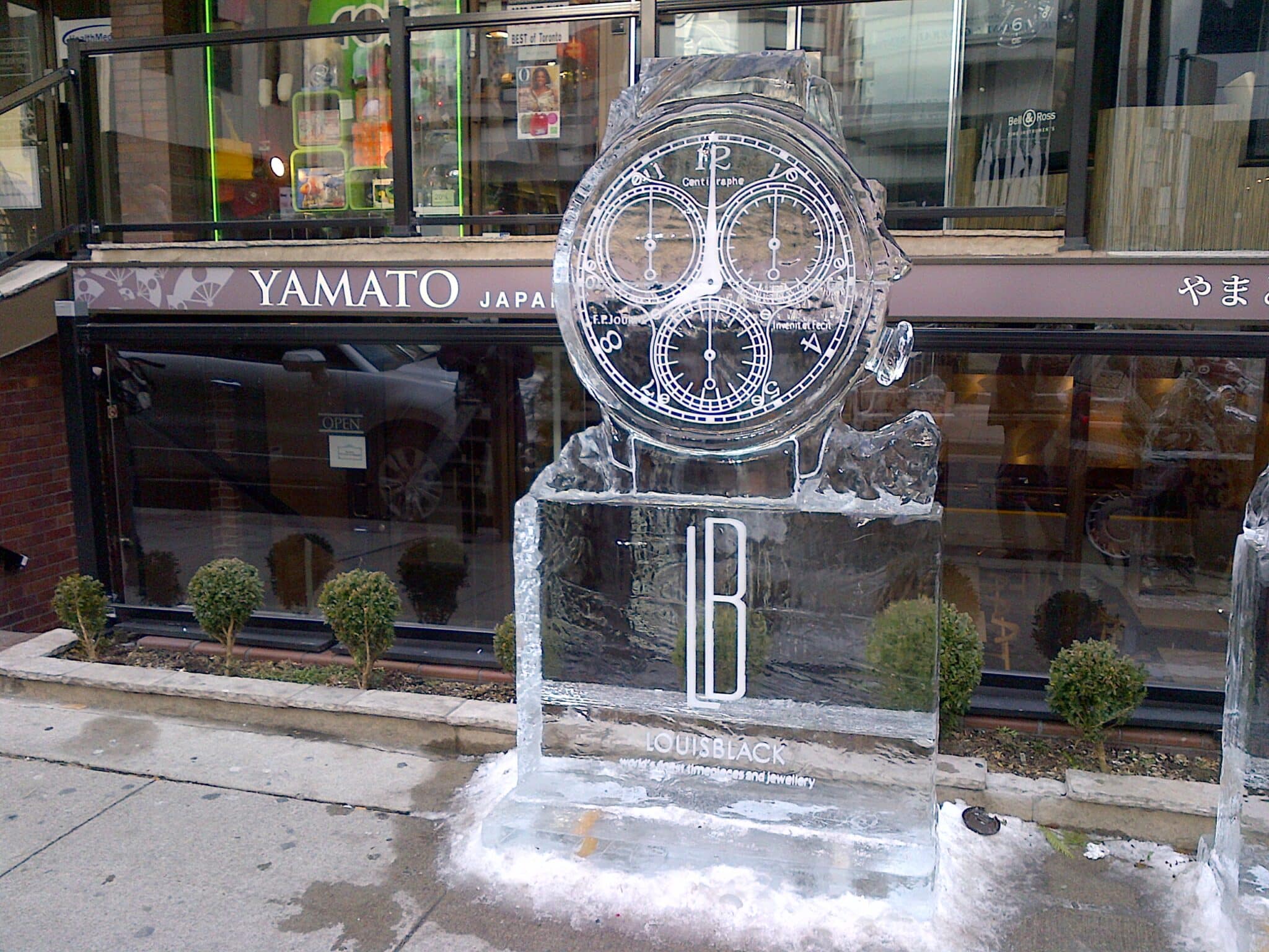 An ice way to promote its products and store