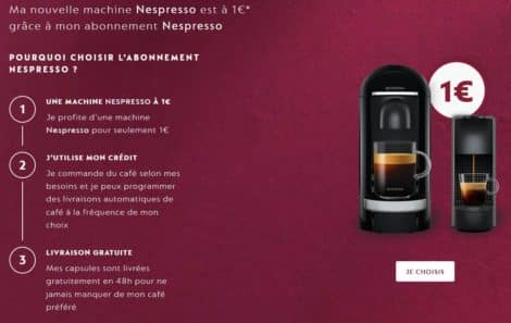 L'offre par abonnement de Nespresso L'offre par abonnement de Nespresso