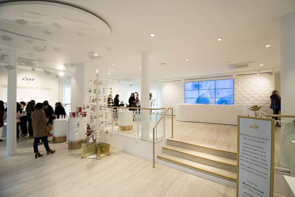 Dove opens first popup store in Paris : it’s superb