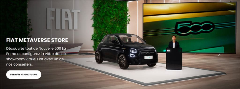 Fiat Metaverse Store Online-Kundenerlebnis
