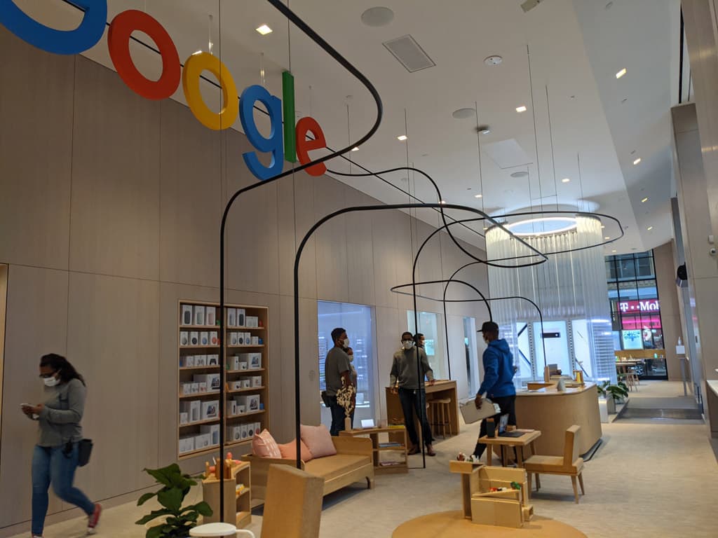 De Google-winkel in Chelsea, New York: ervaringsgericht en anders dan Apple