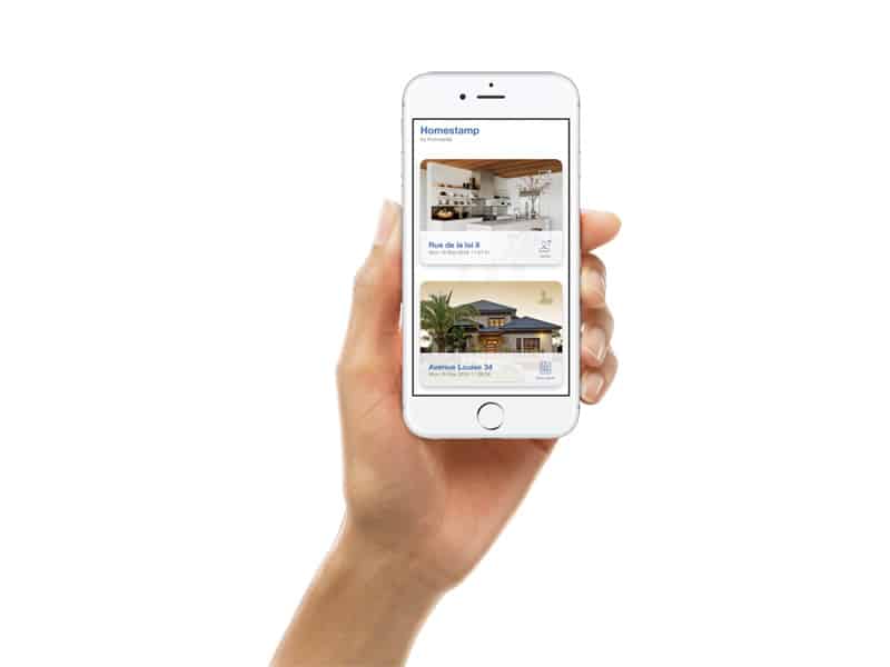 Homestamp, a blockchain-based mobile application by Immoweb