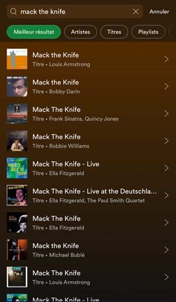 mack the knife on spotify