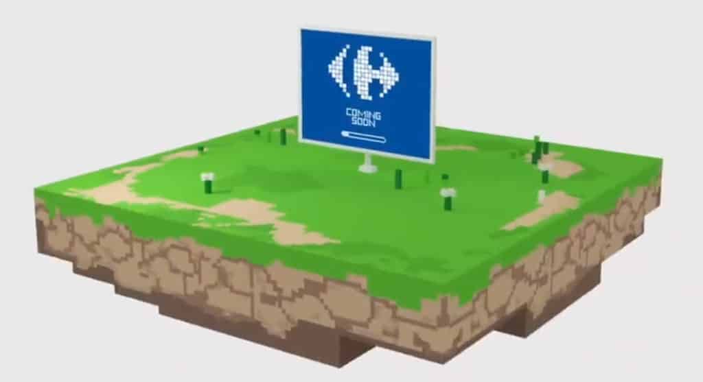 terrain carrefour dans le metavers The Sandbox