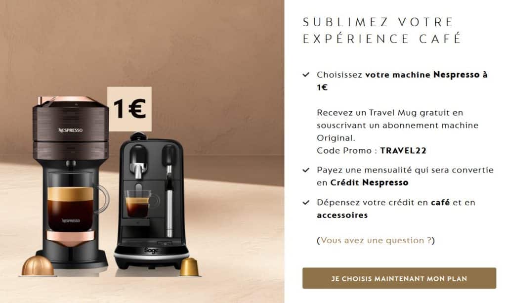 Nespresso : offre par abonnement