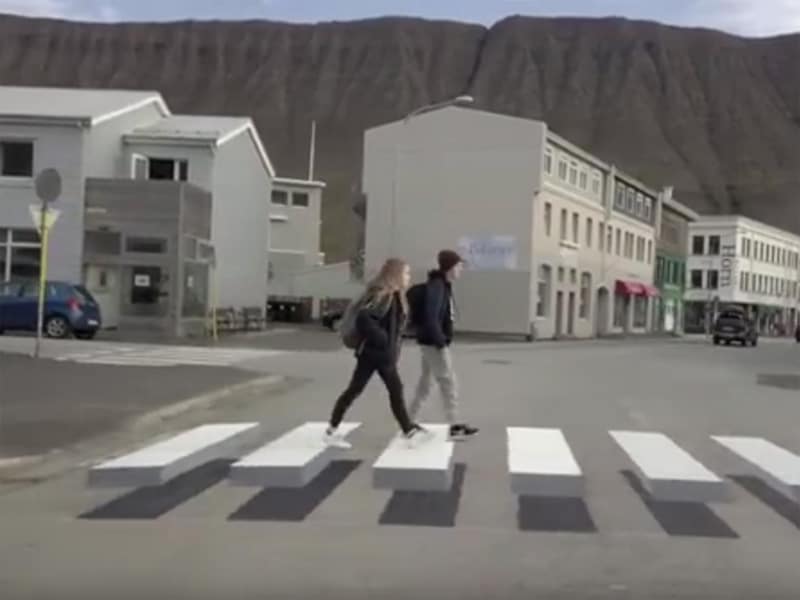 An interesting example of nudge applied to public safety in Ísafjörður, Iceland