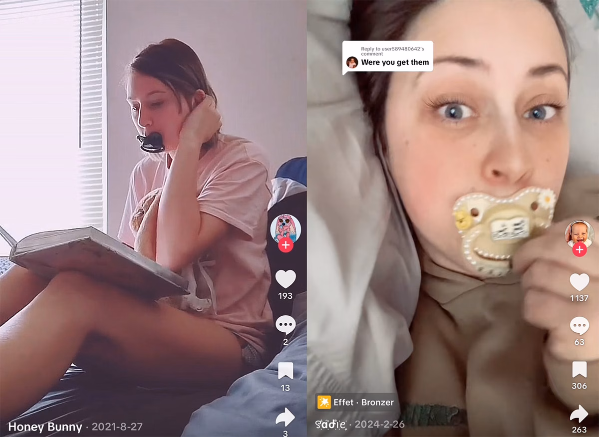 Tendencia TikTok para chupetes para adultos