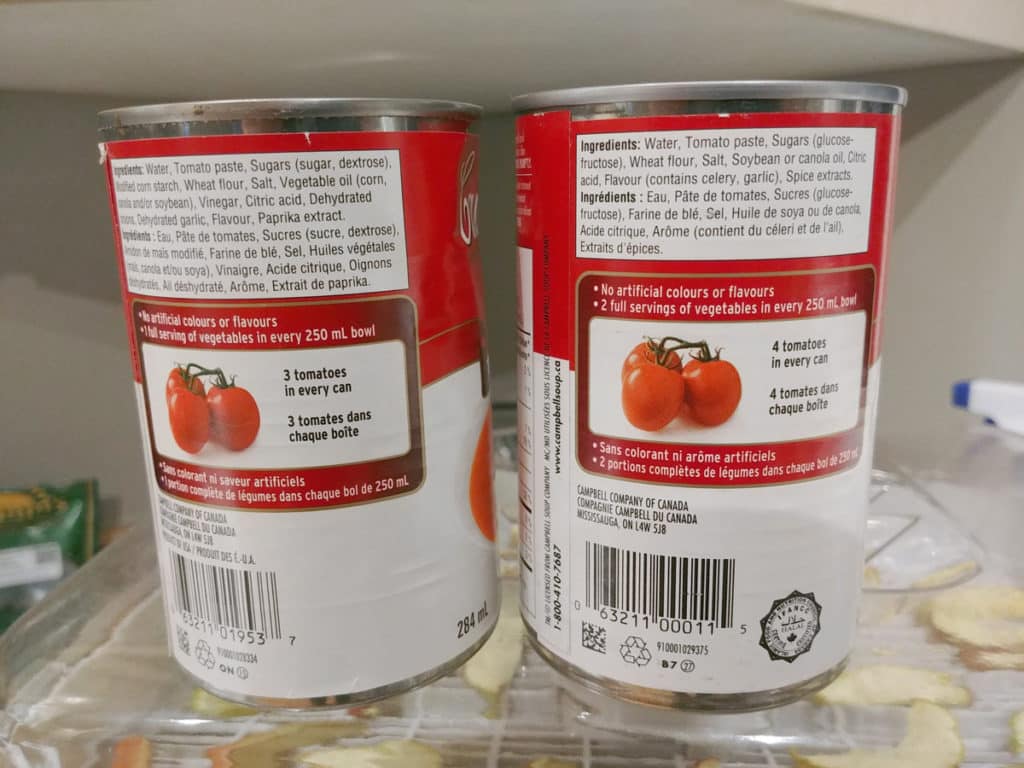 shrinkflation campbell soup