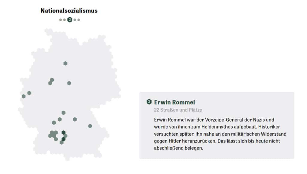 rues erwin rommel en allemagne