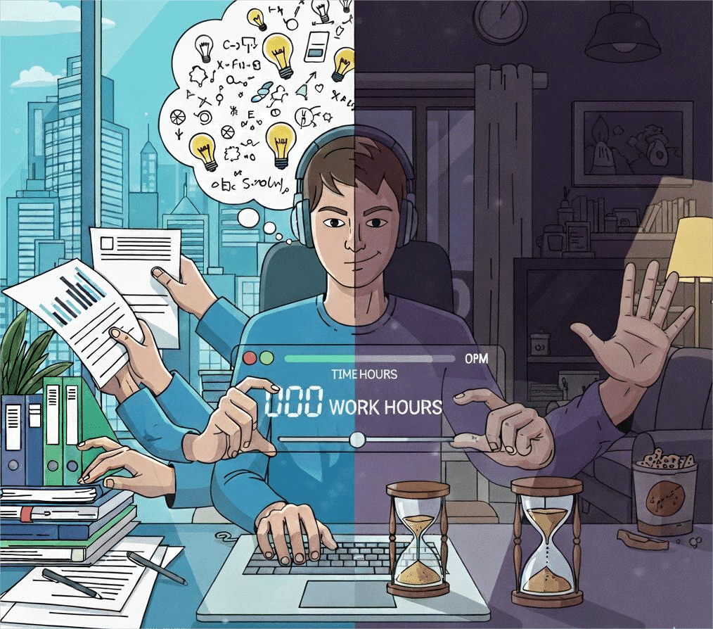 Illustratie van onze post "Thuiswerken: spijbelen werknemers? [Onderzoek]"