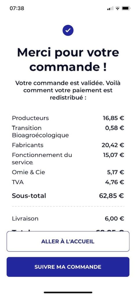 ticket de caisse OMIE