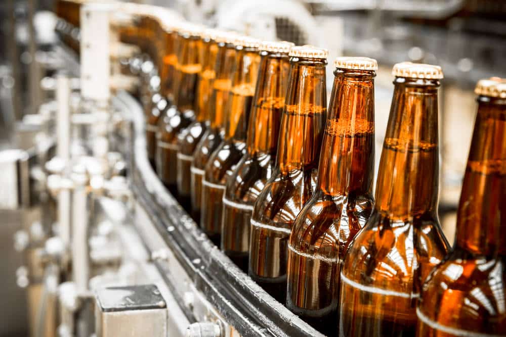 chaîne d'embouteillage de bière