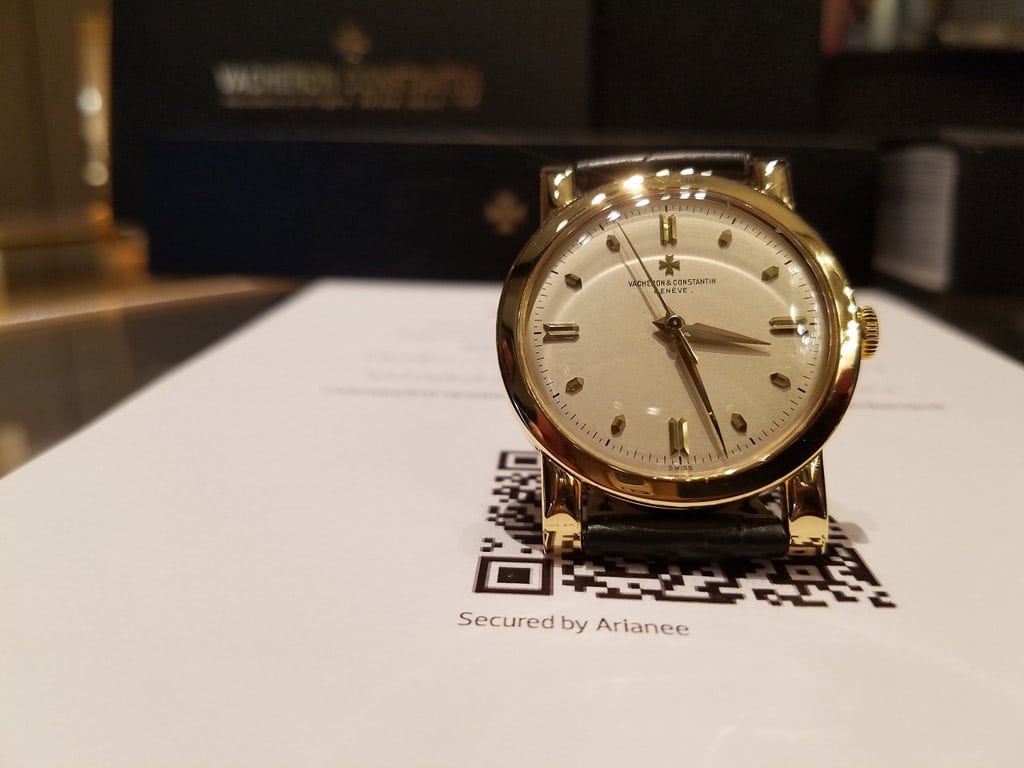 Vacheron Constantin Vntage les collectionneurs blockchain